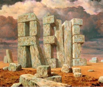 L'Art de la conversation Artwork by Rene Magritte