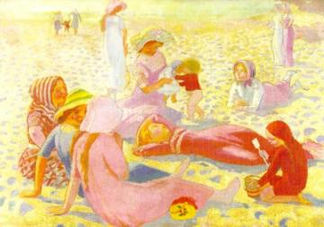 Plage Au Petit Garçon Artwork by Maurice Denis