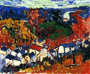 Houses And Trees Artwork by Maurice De Vlaminck
