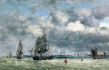 Camaret, the Harbor Artwork by Eugène-Louis Boudin