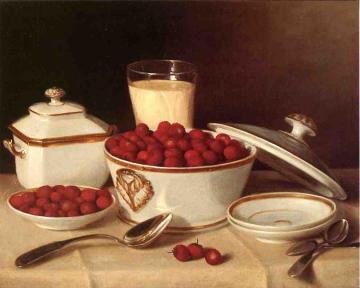 Strawberries and Cream Artwork by John F. Francis