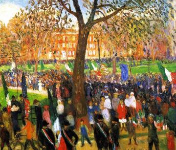 Parade, Washington Square Artwork by William James Glackens
