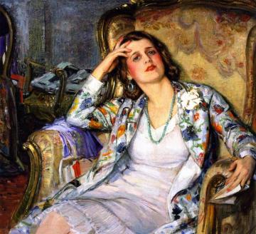 Portrait Of Ruth Renick Artwork by Joseph Kleitsch