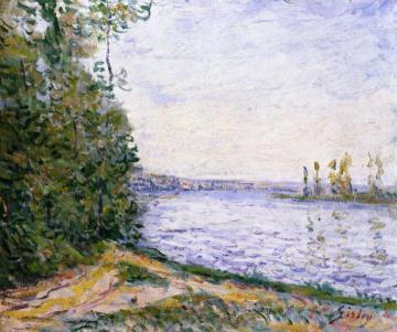 The Seine near By Artwork by Alfred Sisley