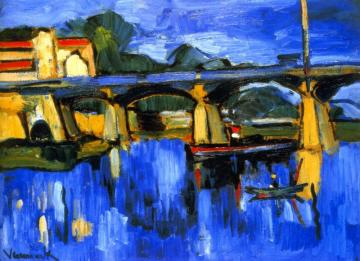 The Bridge At Chatou Artwork by Maurice De Vlaminck