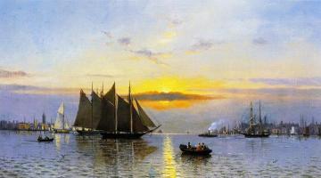 The Harbor Of New York Artwork by Henry Holmes