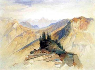 The Yellowstone Range, near Fort Ellis Artwork by Thomas Moran