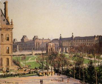 The Carrousel: Afternoon Sun Artwork by Camille Pissarro