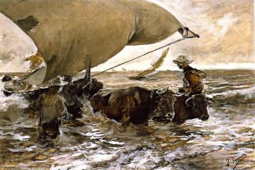 The Return from Fishing (study) Artwork by Joaquin Sorolla y Bastida