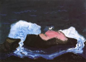 Bird And Breaking Wave Artwork by Milton Avery