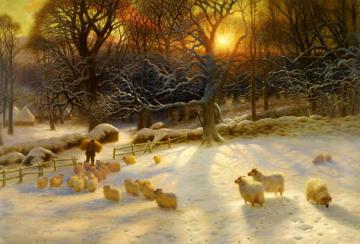 The Shortening Winter's Day Is Near A Close Artwork by Joseph Farquharson
