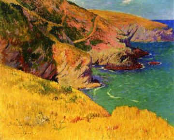 Belle-île-en-Mer, Cliffs Artwork by Henry Moret