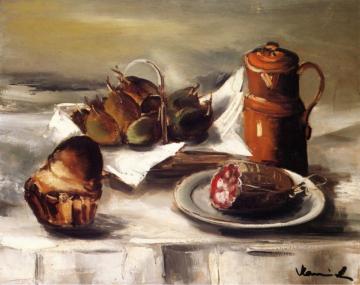 Still Life With Mortadella Artwork by Maurice De Vlaminck