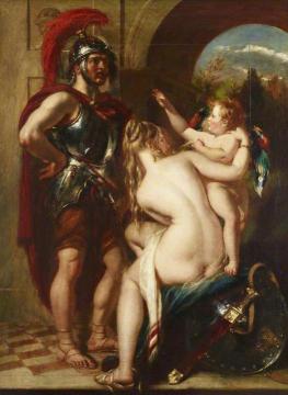 Venus, Cupid And Mars Artwork by William Etty
