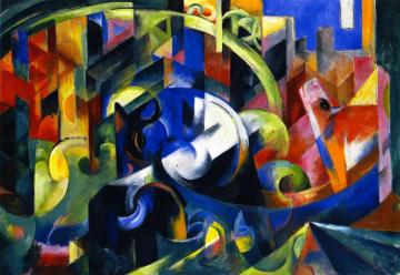 Cattle Artwork by Franz Marc