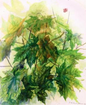 Leaf Children Artwork by Pavel Tchelitchew