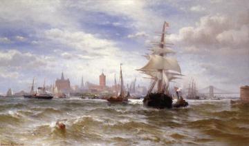 City and Harbor of New York Artwork by Edward Moran