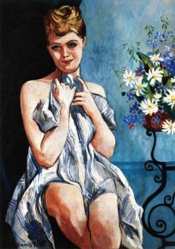 Woman with a Bouquet Artwork by Francis Picabia