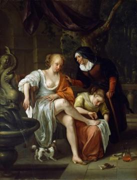 Bathsheba After the Bath Artwork by Jan Steen