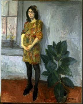 Young Woman With Plant Artwork by Raphael Soyer