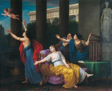 Love Fleeing Slavery Artwork by Joseph Marie Vien