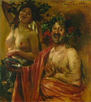 Bacchantenpaar Artwork by Lovis Corinth