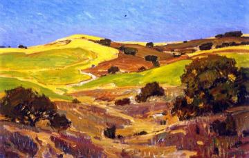 The Hills Proclaim Their Dryness Artwork by William Wendt