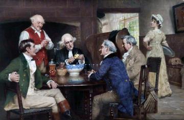 The Parson Brewed the Punch Artwork by John Arthur Lomax