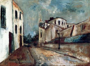 A Deserted Street Artwork by Maurice Utrillo