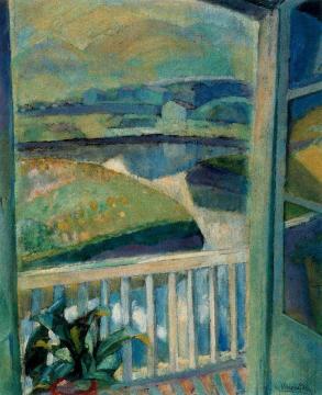 Window In Bidasoa, Fuenterrabía Artwork by Daniel Vazquez Diaz