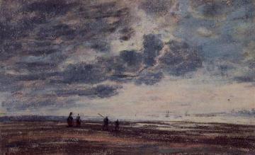 The Beach Artwork by Eugène-Louis Boudin