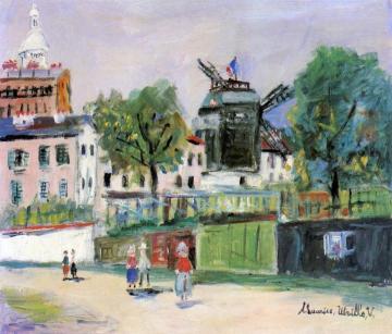 The Moulin De La Galette In Montmartre Artwork by Maurice Utrillo