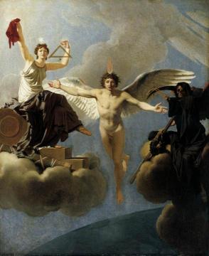 The Genius Of France Between Liberty And Death Artwork by Jean Baptiste Regnault