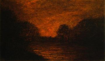 Pond In Moonlight Artwork by Albert Pinkham Ryder