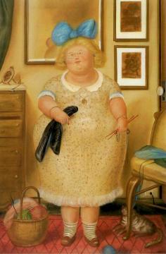 The Old Maid Artwork by Fernando Botero