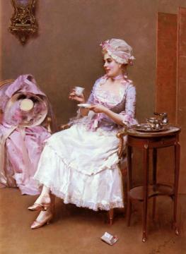 Hot Chocolate Artwork by Raimundo de Madrazo y Garreta