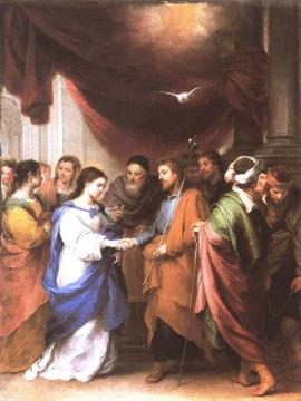 Marriage of the Virgin Artwork by Bartolomé Esteban Murillo