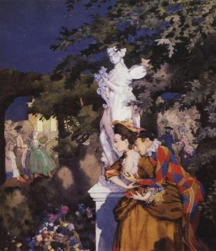 Harlequin in Love Artwork by Konstantin Somov