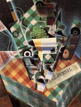 Still Life With Checked Tablecloth Artwork by Juan Gris
