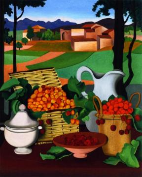 Cherries Artwork by Auguste Herbin