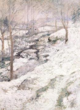 Frozen Brook Artwork by John Twachtman