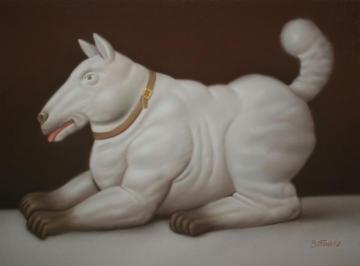 Perro Artwork by Fernando Botero