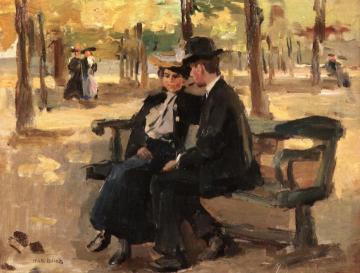 An Afternoon in the Bois de Boulogne, Paris Artwork by Isaac Israels