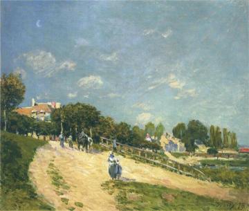 Landscape at Andresy Artwork by Alfred Sisley