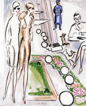 On The Beach Artwork by Kees Van Dongen