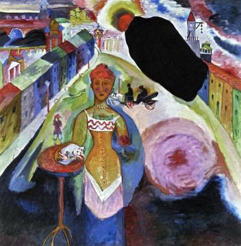 Lady In Moscow Artwork by Wassily Kandinsky