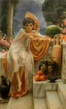 On The Temple Steps Artwork by Sir Edward John Poynter