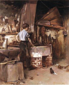 The Forge Artwork by Theodore Robinson