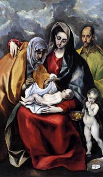 The Holy Family Artwork by El Greco