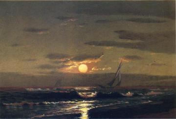Moonlight Sailing Artwork by Warren W. Sheppard